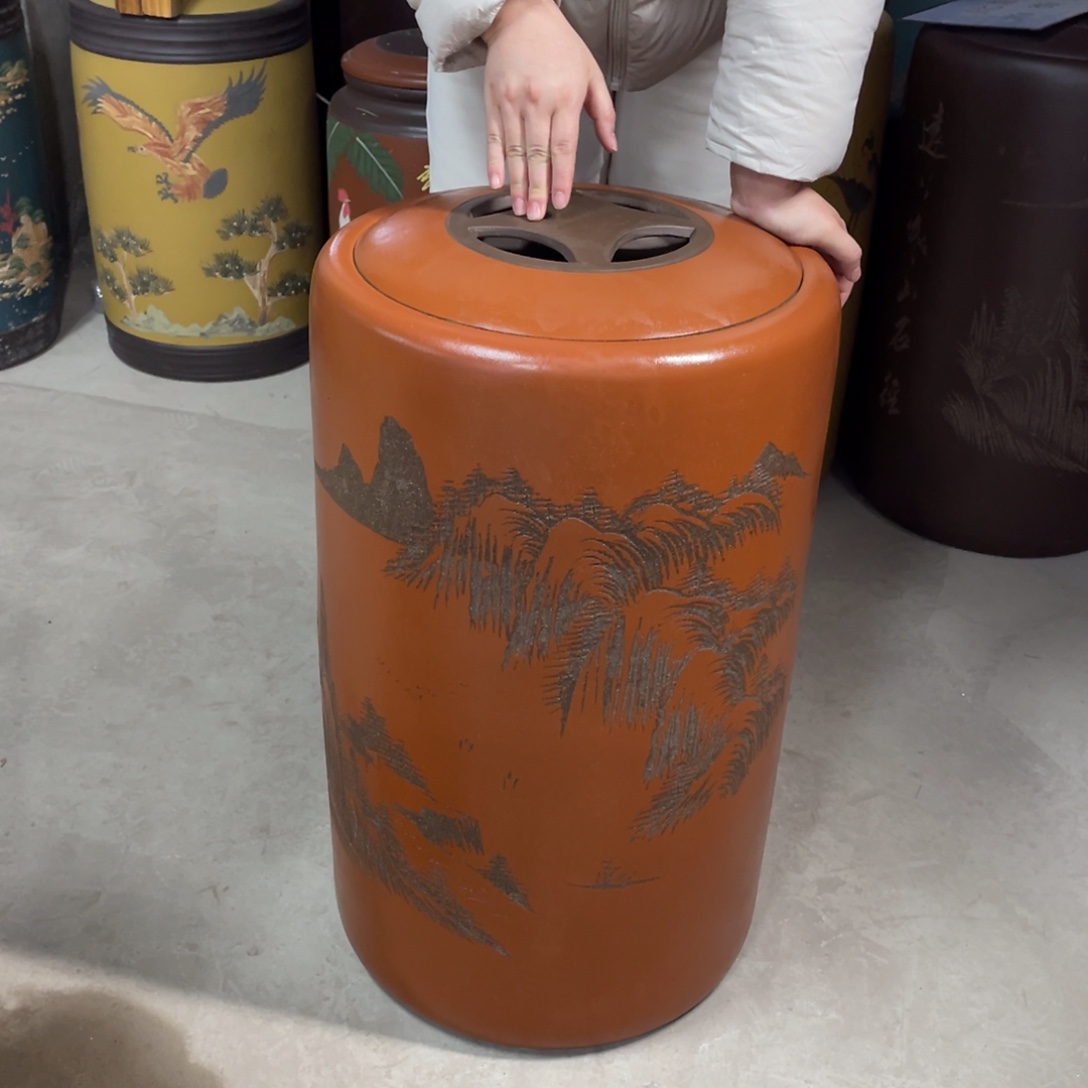 宜兴原矿紫砂茶叶罐