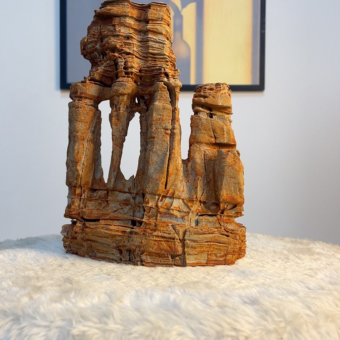 成***术石材灵璧石精美摆件