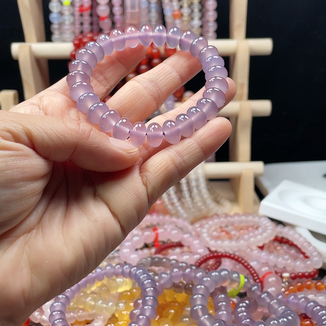 我***输玛瑙/玉髓合金手链