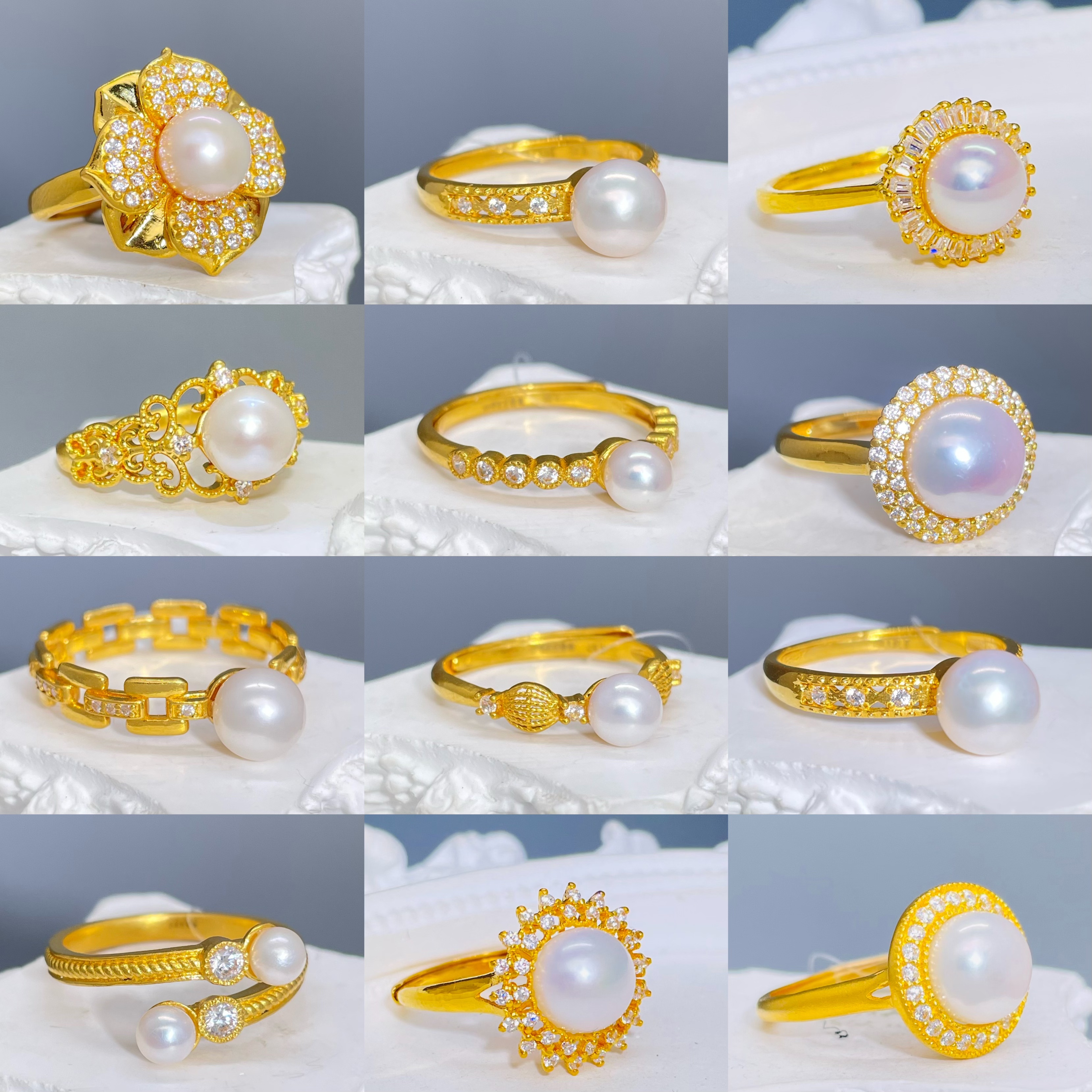 足金黄金戒指1.71-1.72-1.95-2.47克净金重