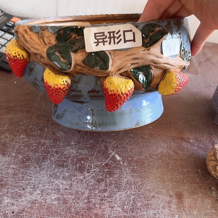 紫砂花盆粗陶材质多肉花盆