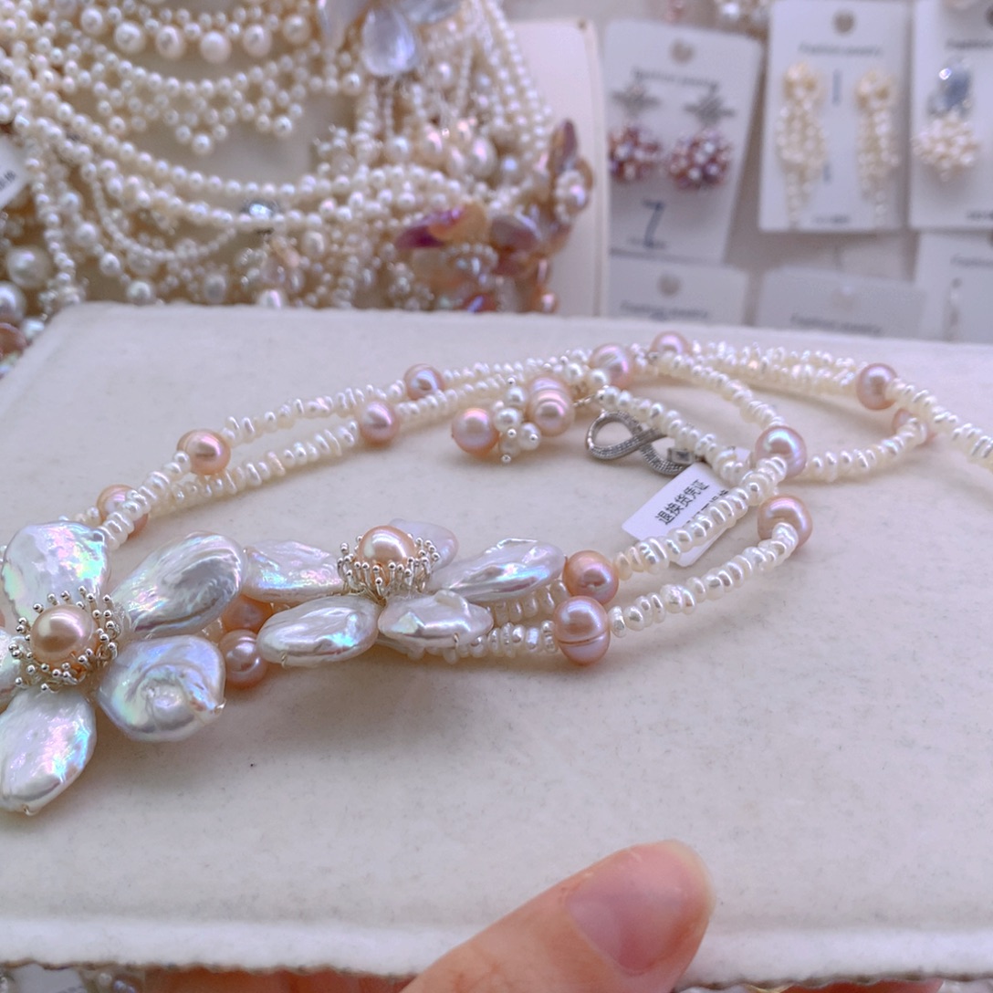 芽***呀淡水珍珠未镶嵌项链