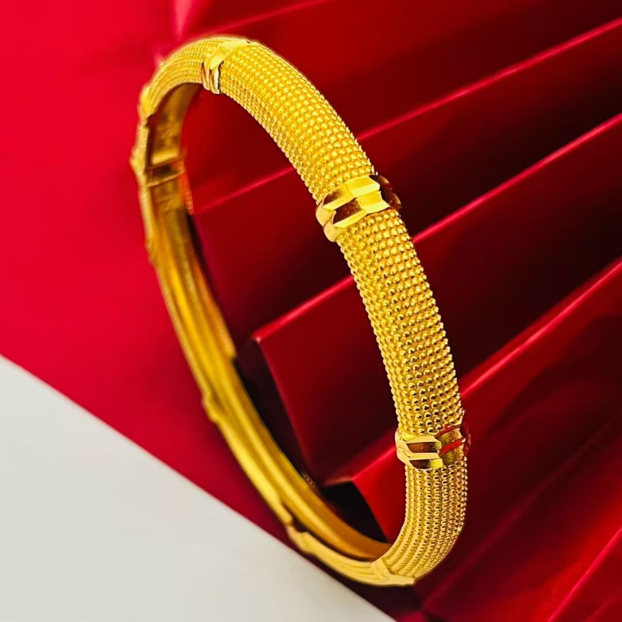 铜合金手镯 小蛮腰卡扣手镯合金手镯韩版韩式金色经典复古