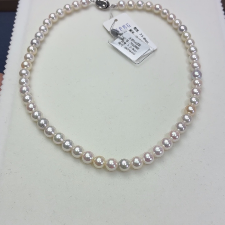 颈饰银S925镶嵌海水珍珠7.5-8