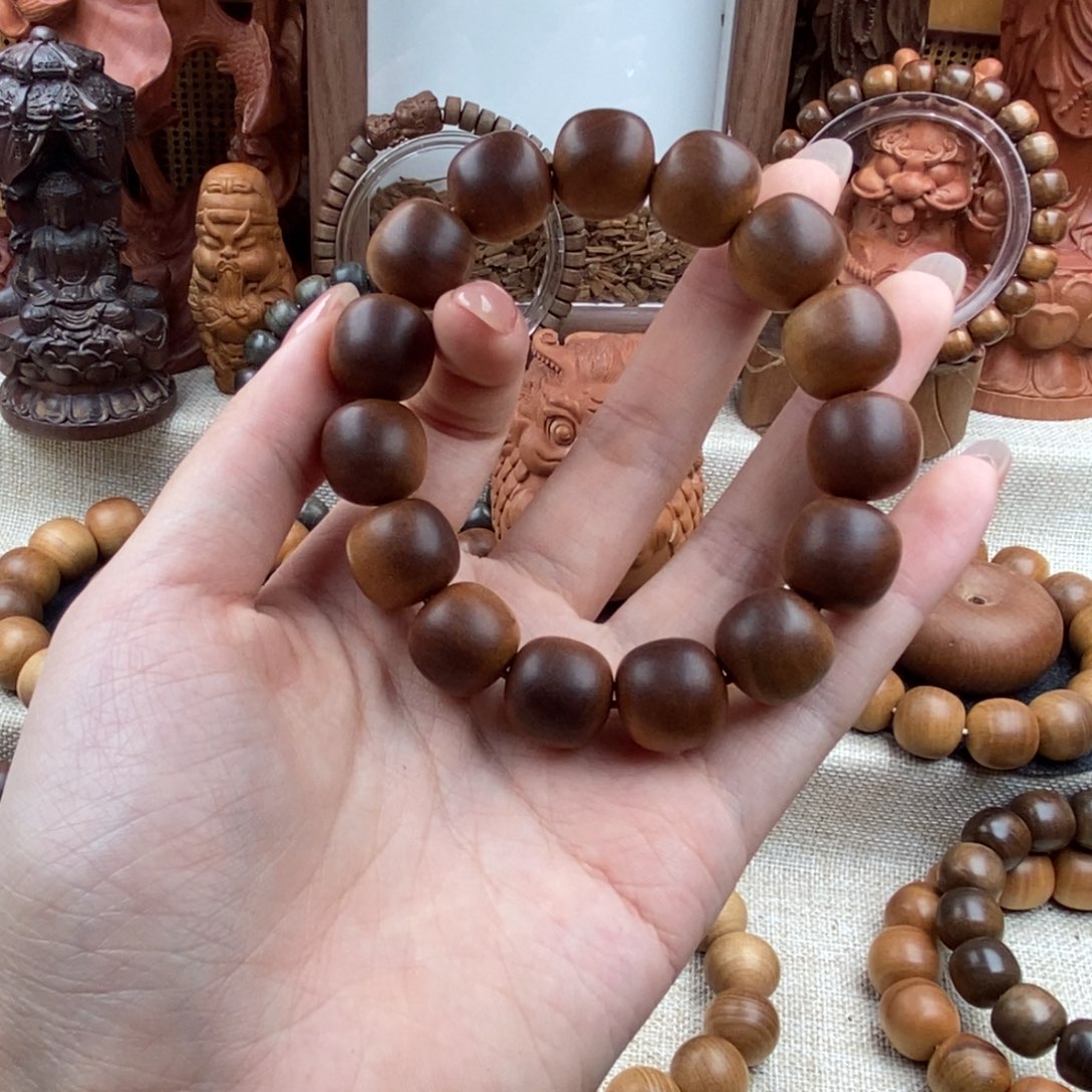b***r檀香木手串/手链迈索尔，老山檀香，奶香14.15