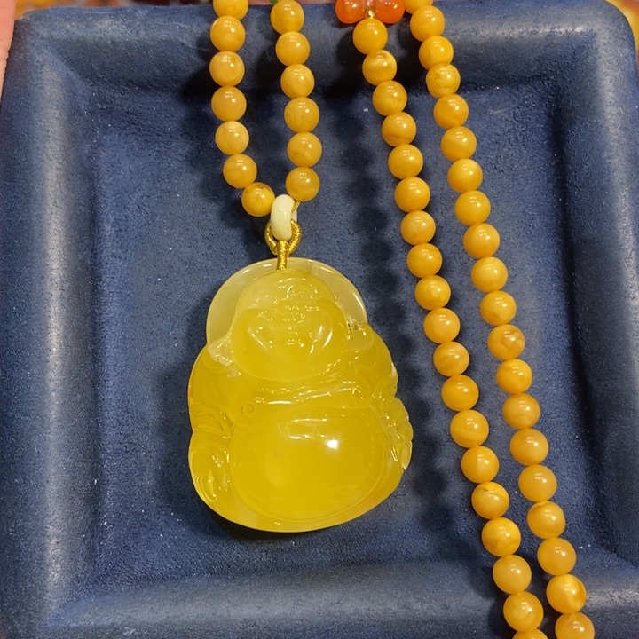 蜜蜡颈饰未镶嵌蜜蜡