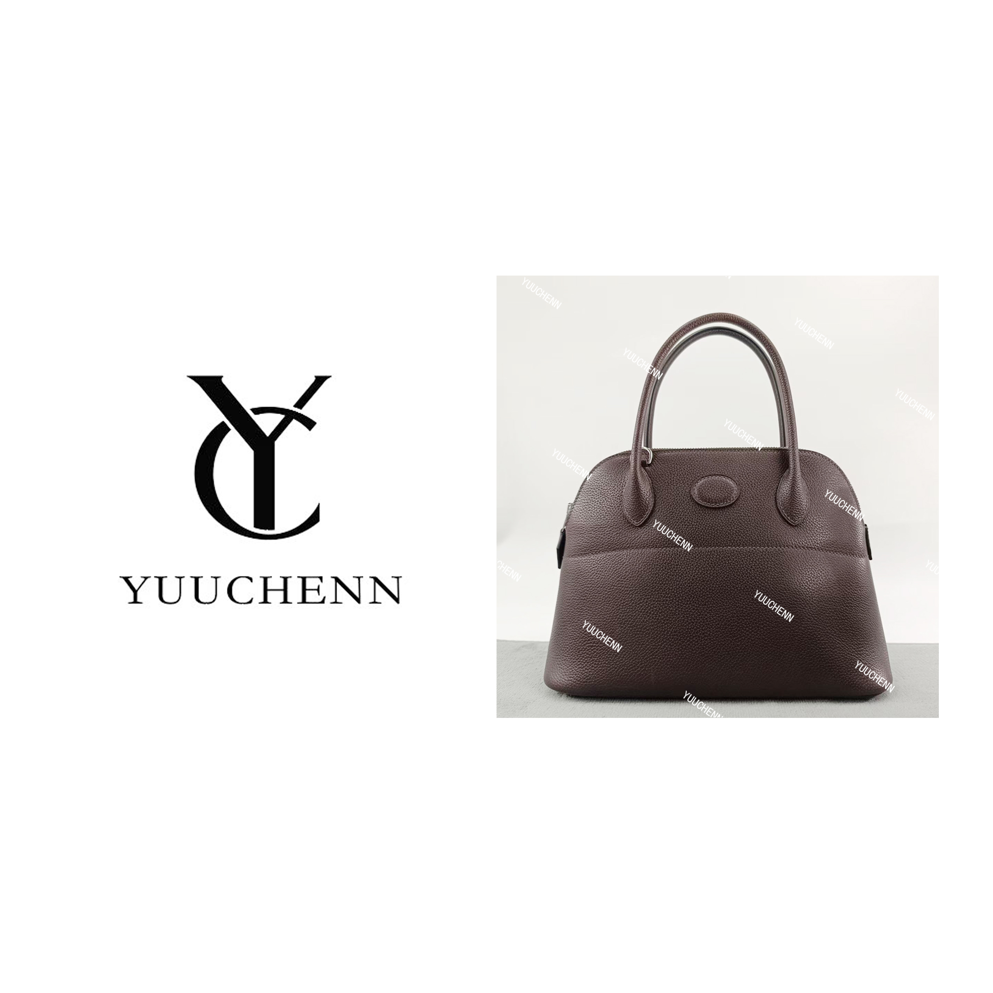 YUUCHENN手工定制【bolide】福宝皮27cm福宝乌木色 HH4556