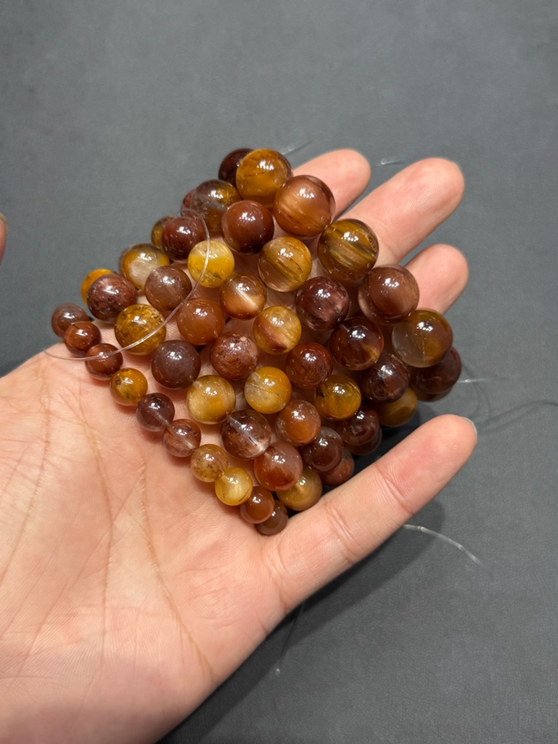 天然香槟兔毛手串 多样性发一件