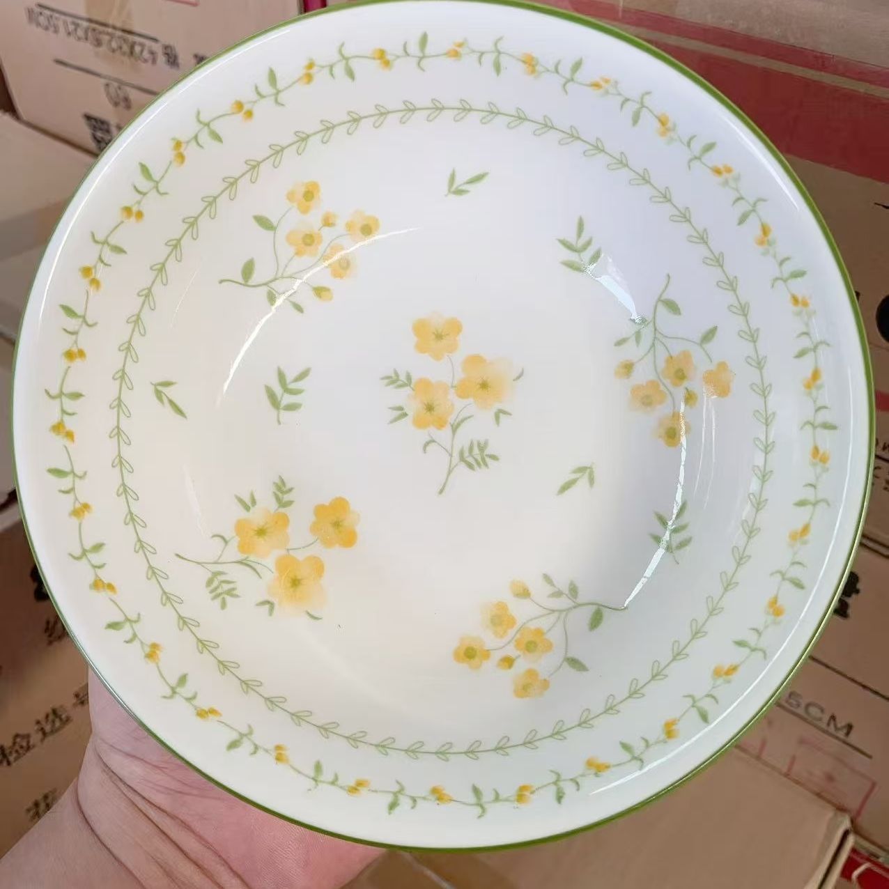 2只装7英寸面碗春意盎然面碗汤碗螺蛳粉碗新款家用拉面碗