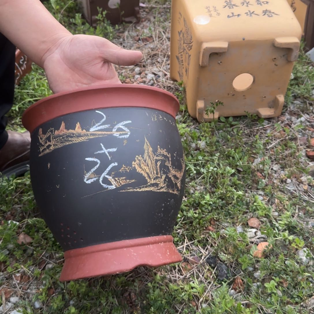 紫砂花盆花盆盆盆栽没底座