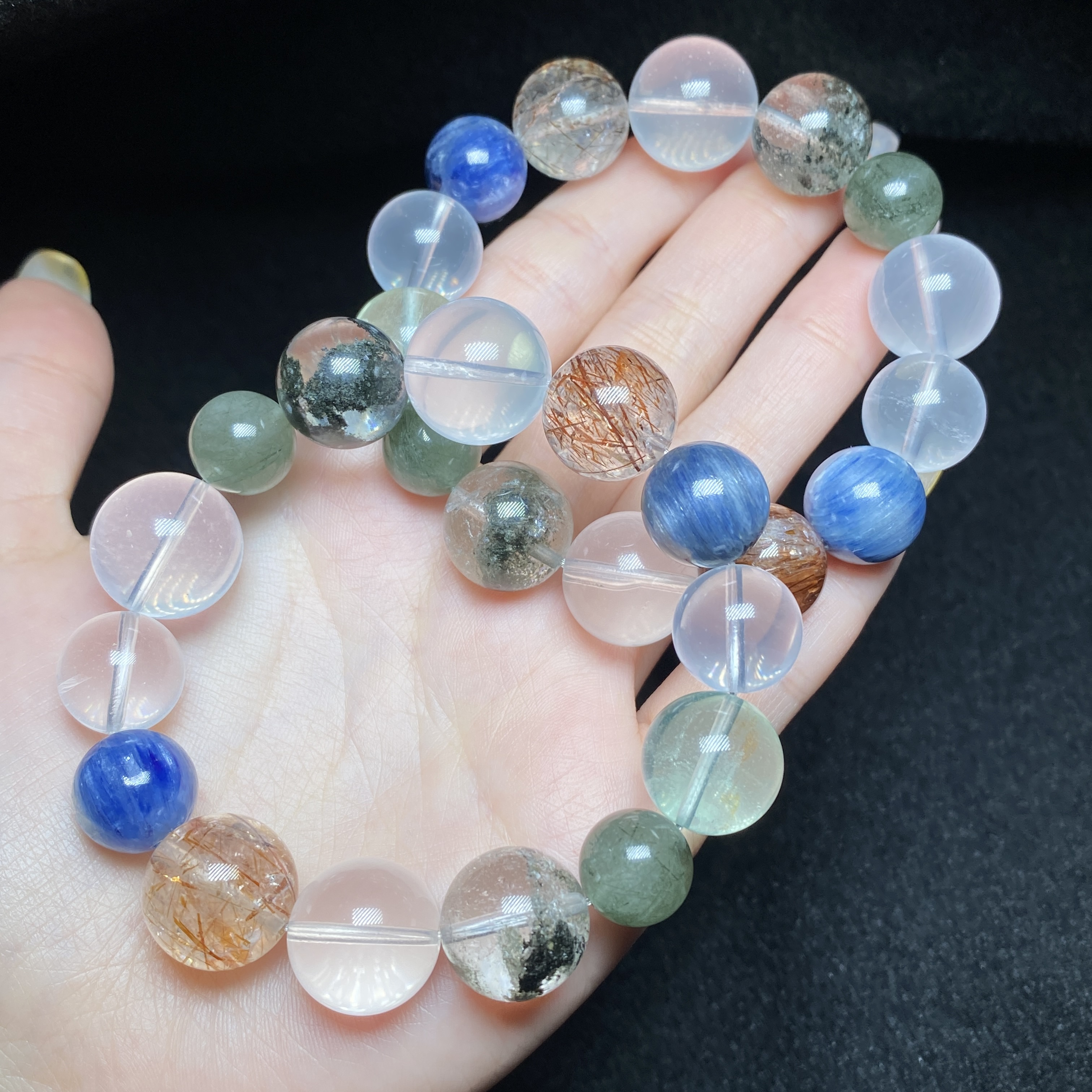 【小北好物】水晶DIY单圈手串约11-15mm【多样性发一件】QD05X5
