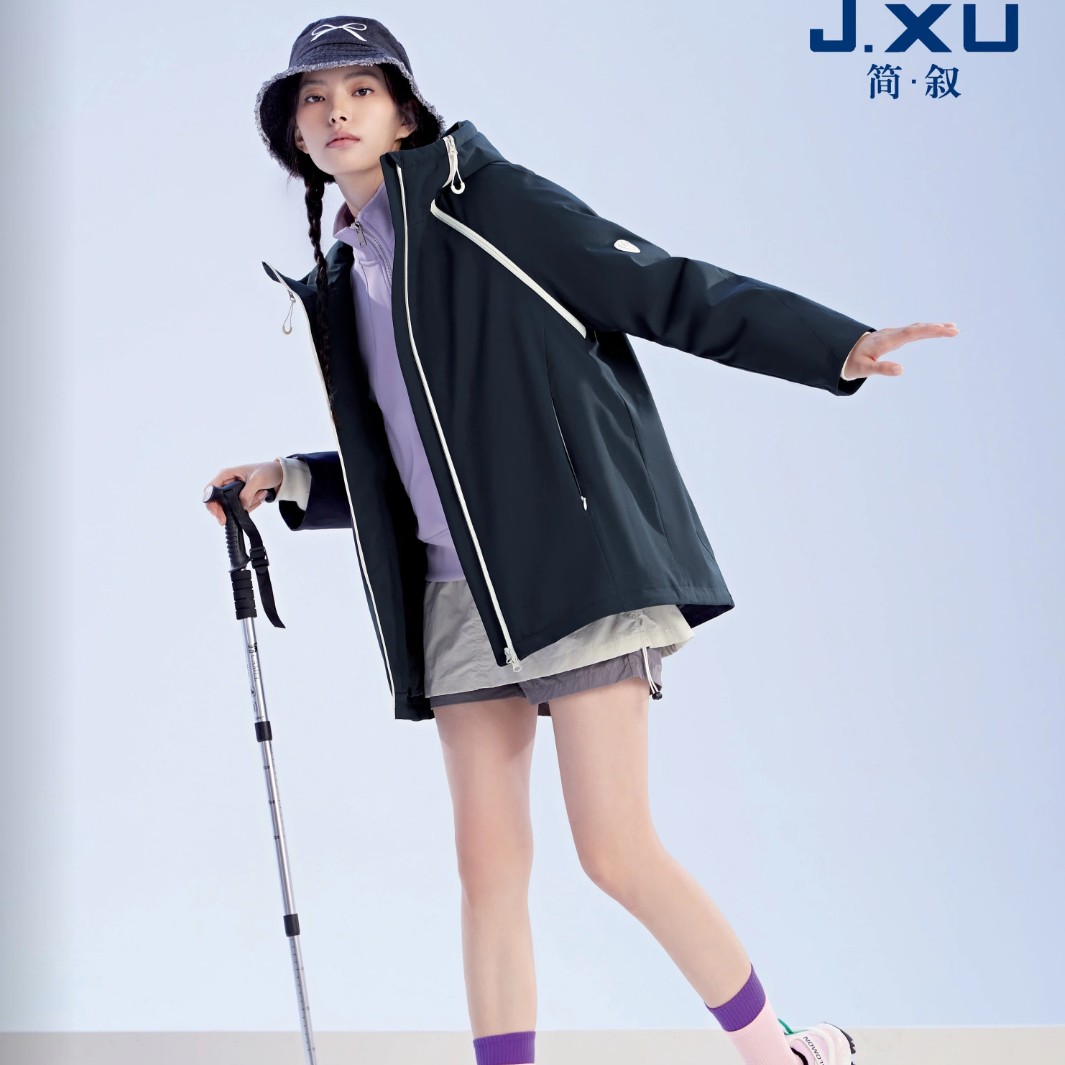 2025新款九成品羽绒服外壳休闲户外可脱卸活里活面三防三穿情侣