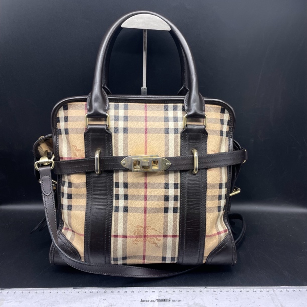 95新 BURBERRY/博柏利 战马格纹手提斜挎/13802