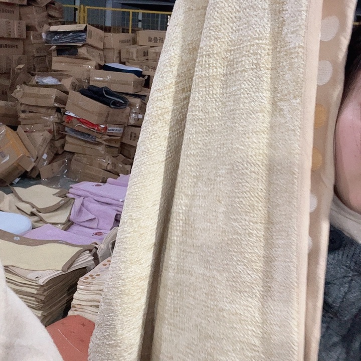 卡其沙发垫圆点60*210