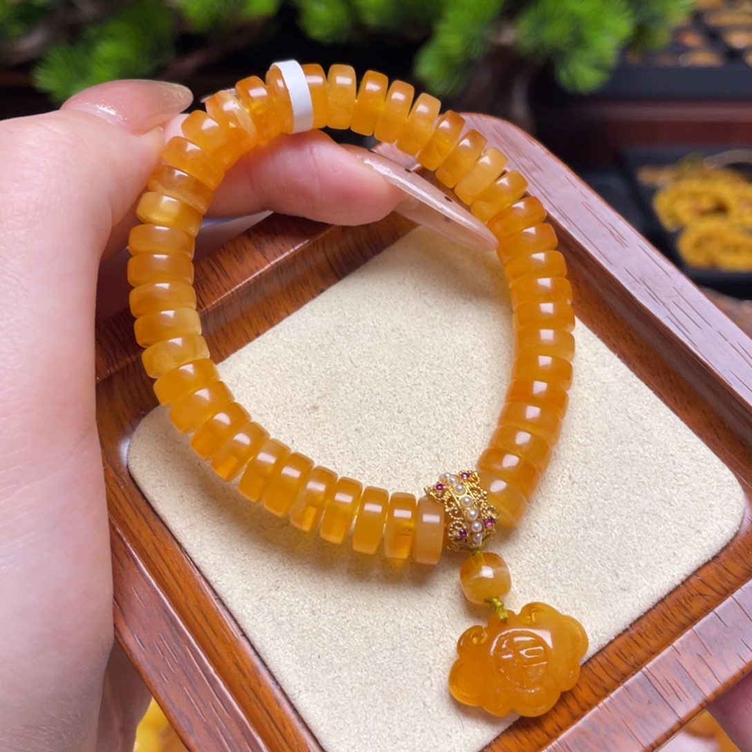 蜜蜡手链未镶嵌手串