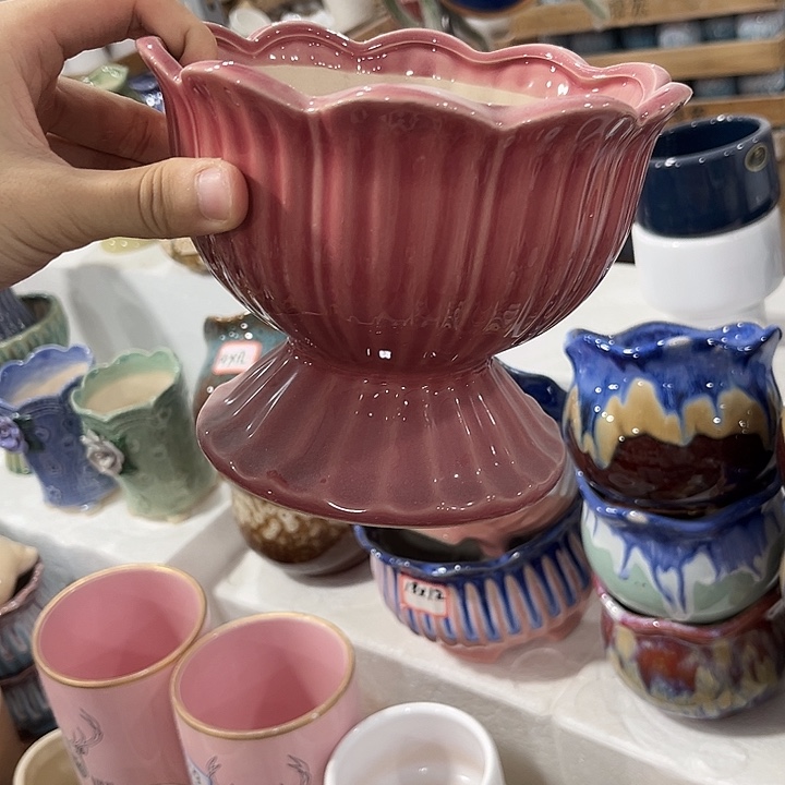 有孔！福利价！陶瓷花盆福利款式