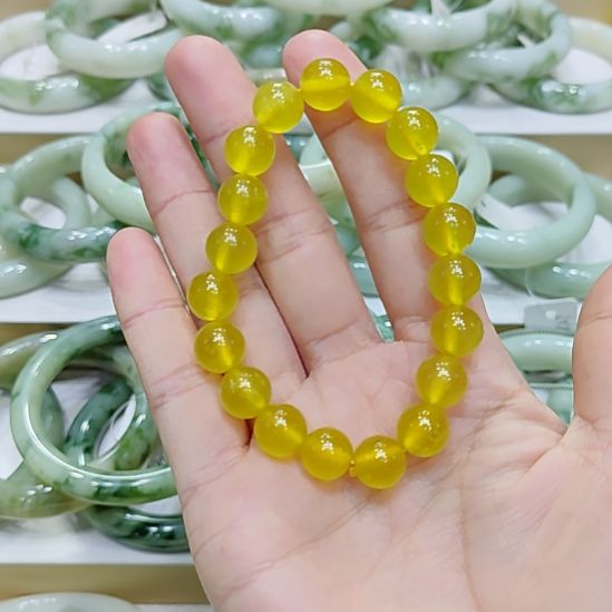 蛇纹石玉未镶嵌手链