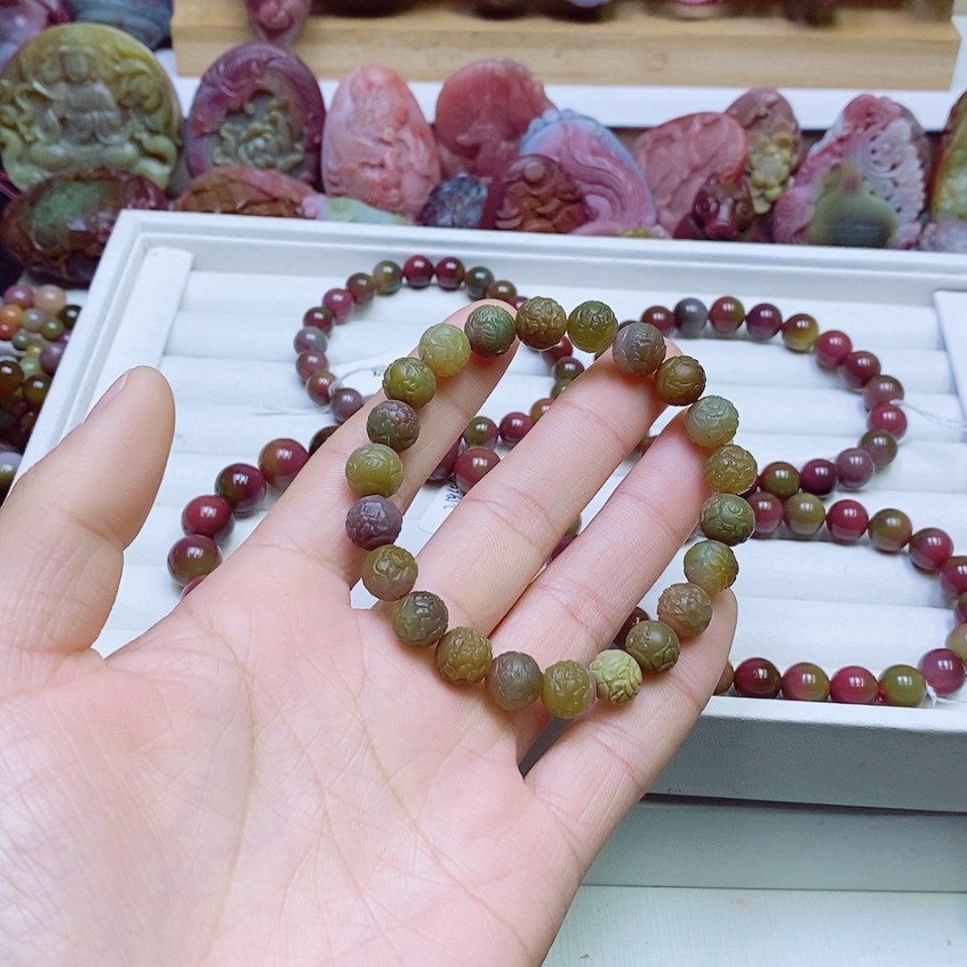 玛瑙/玉髓盐源玛瑙手串未镶嵌