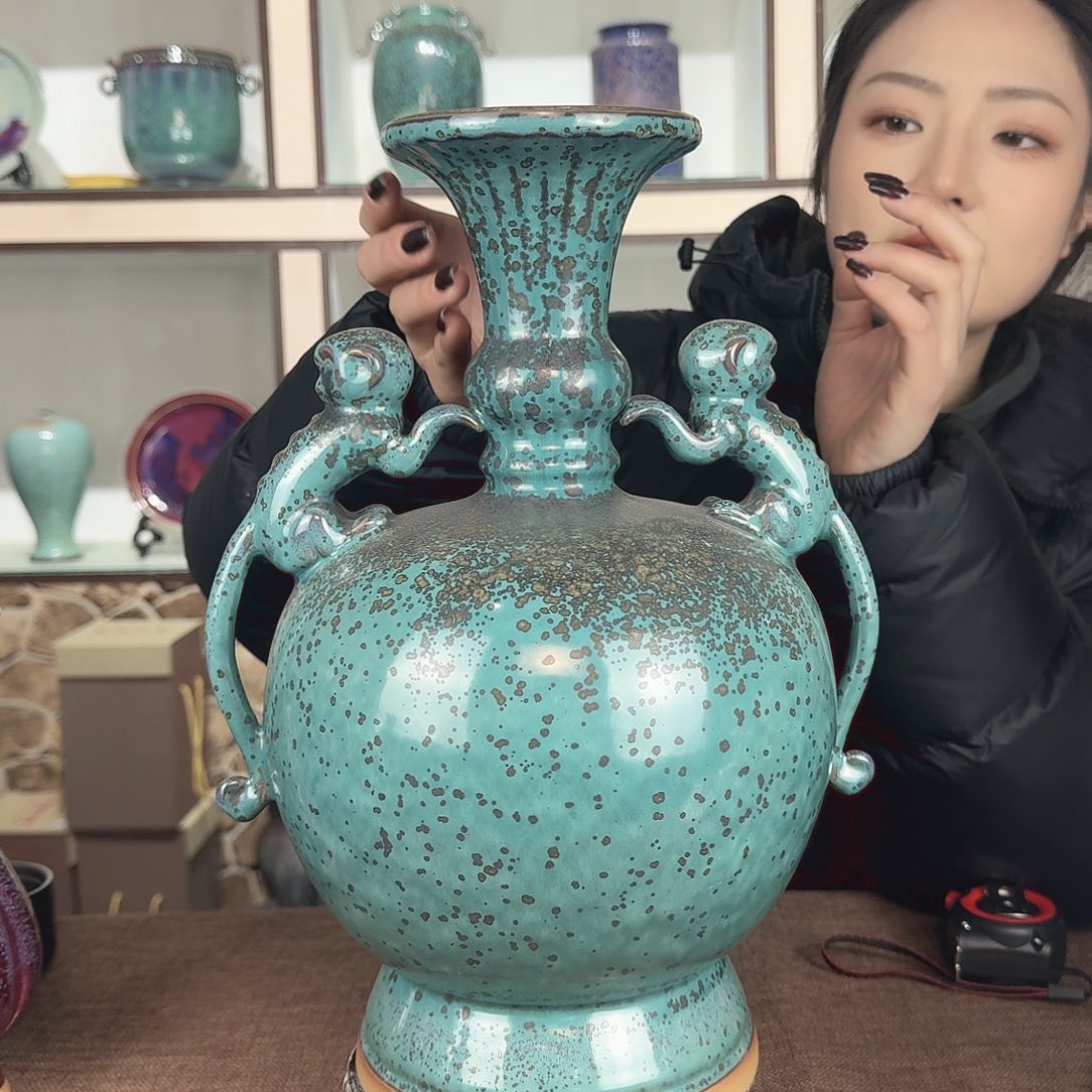 瓷片少年渡钧 钧瓷收藏品