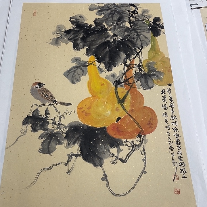 姜奇老师花鸟作品69×46
