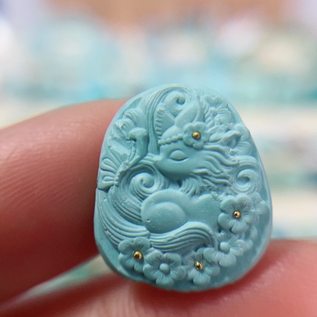 绿松石珠宝奇石未镶嵌