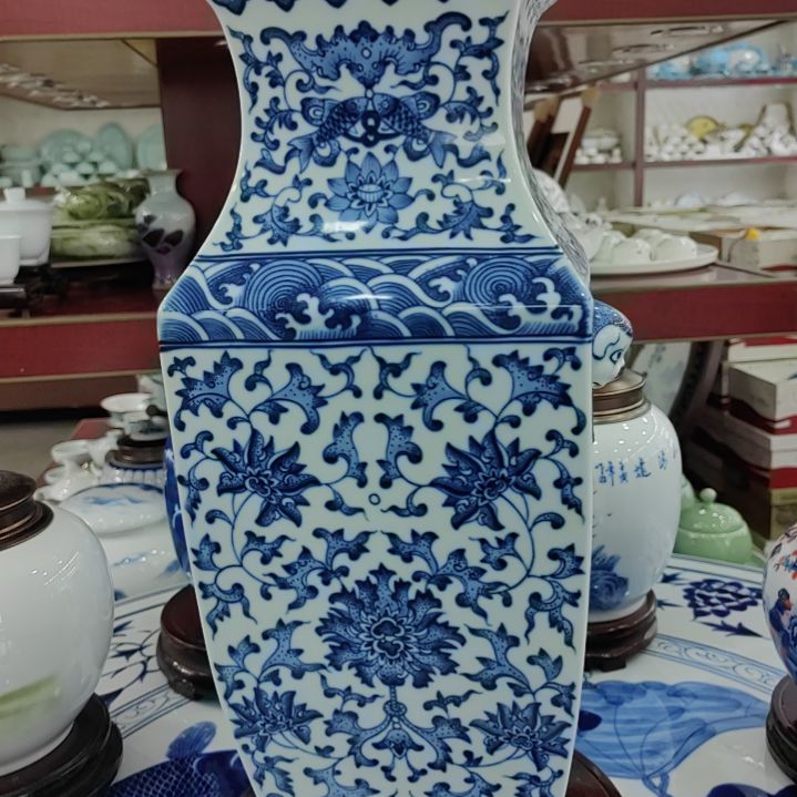 手工绘画柴窑手绘青花