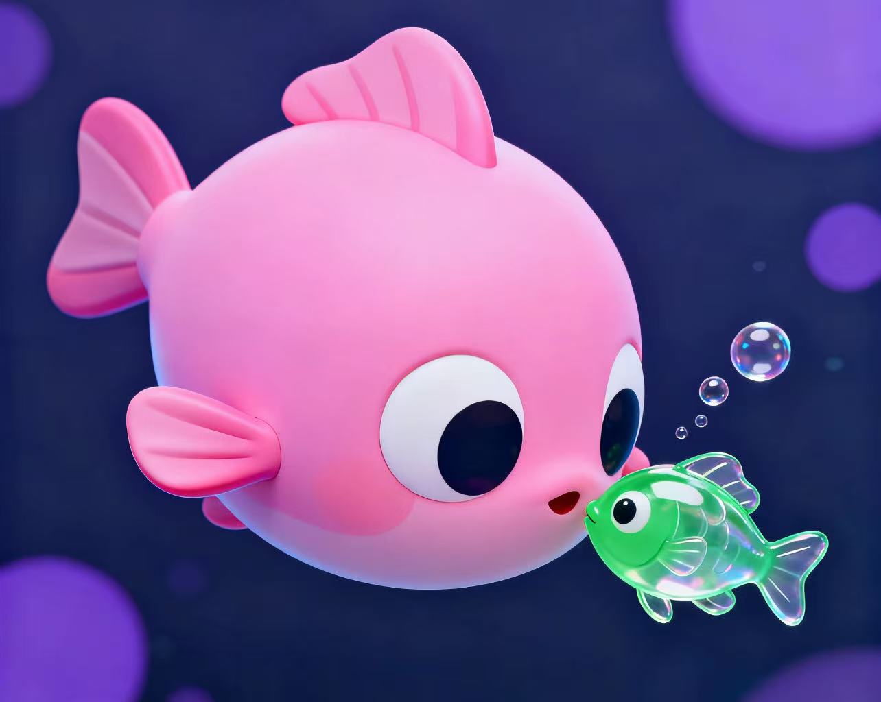 【同号吃版】大鱼吃小鱼萌粒游戏欧盲盒萌粒系列