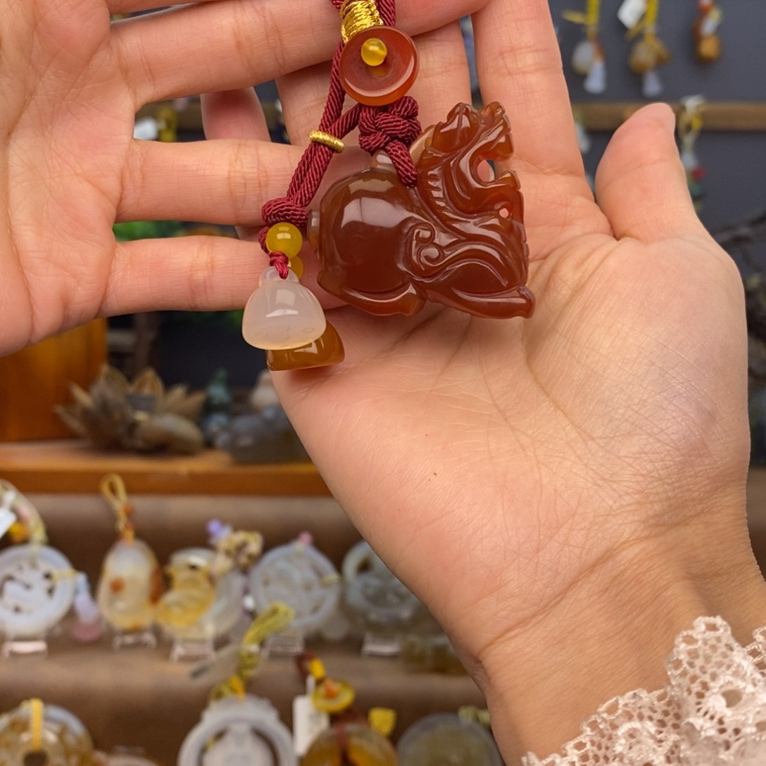 玛瑙/玉髓车挂未镶嵌6666666