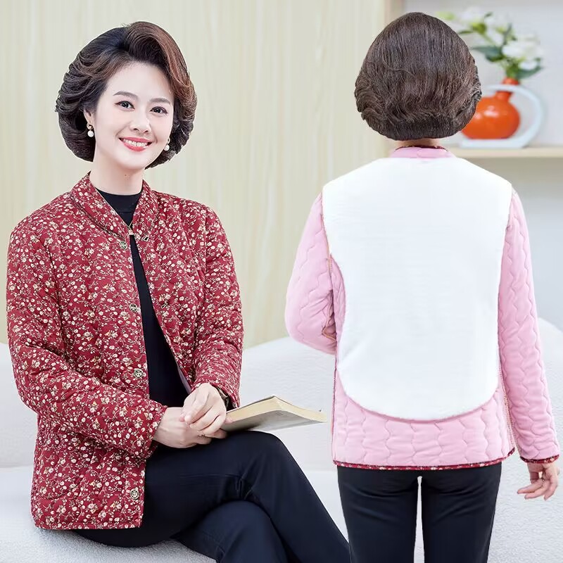 324 323加毛洋气外穿防寒棉服X