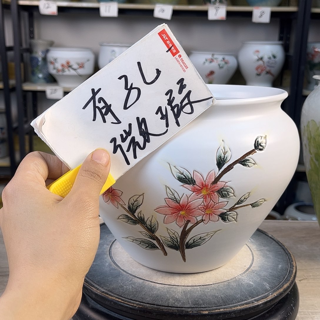 罐吴*缇1xc景德镇陶瓷花盆