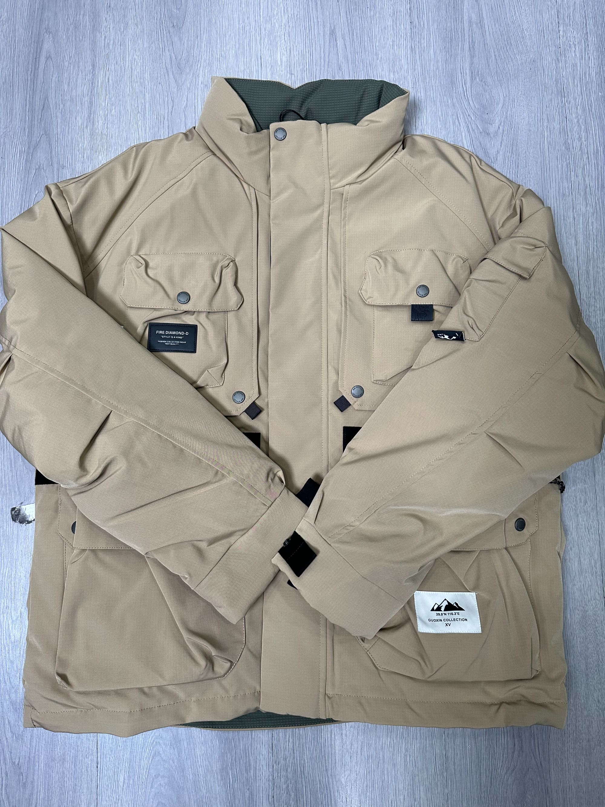 231721*【港湾灰雾】（国标90白）情侣加厚外套