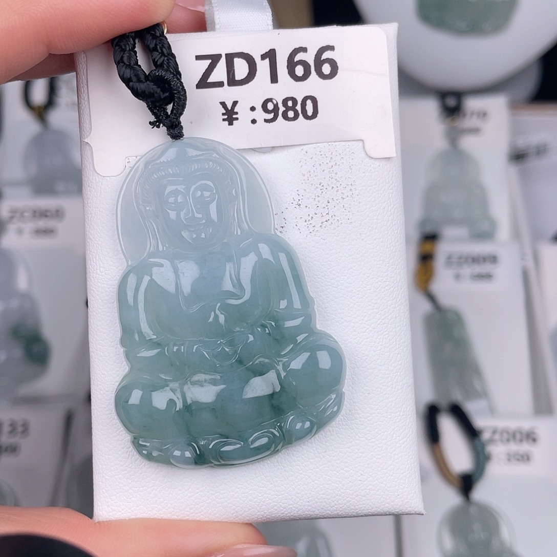 翡翠未镶嵌颈饰zd166