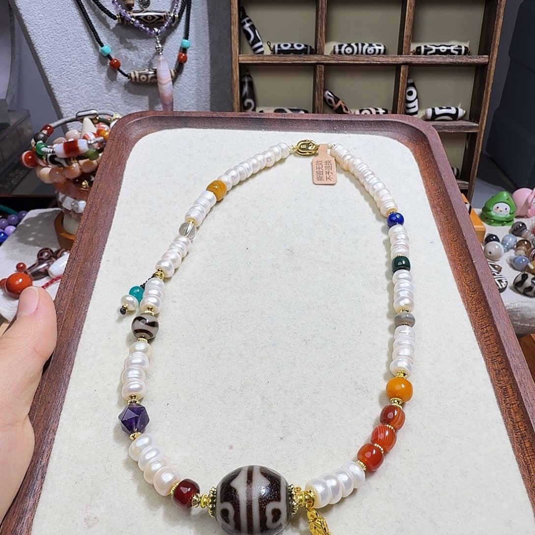 玛瑙/玉髓未镶嵌颈饰