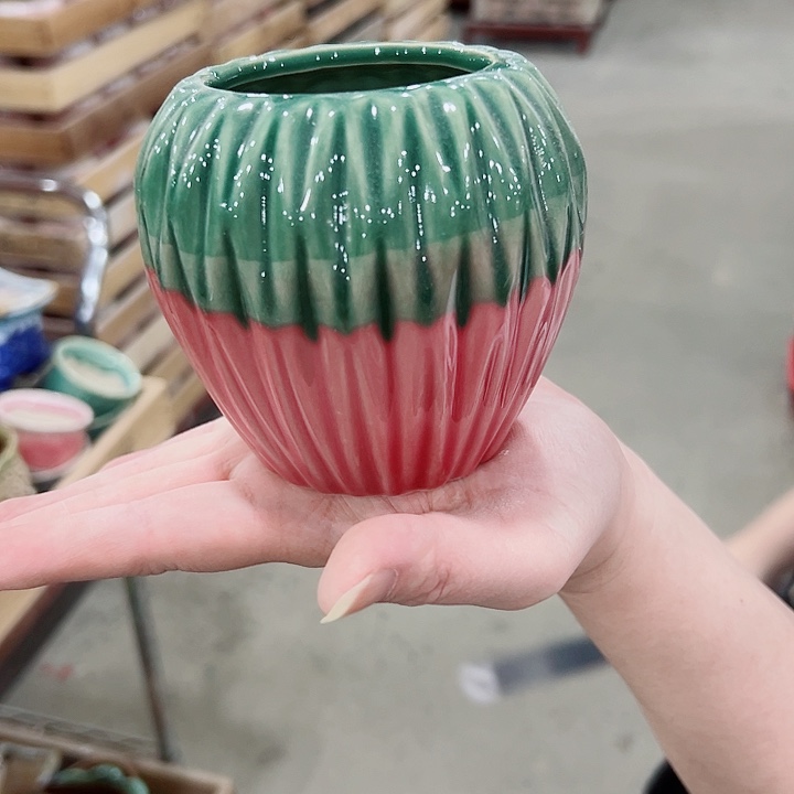 有孔.凑满10元发货多肉陶瓷花盆！