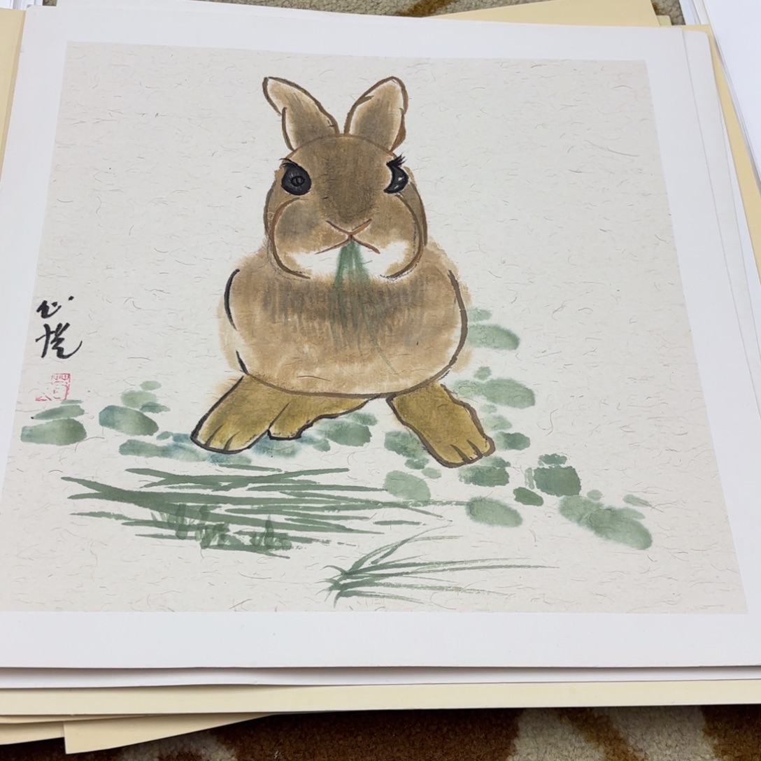 国画38-38卡纸作品艺