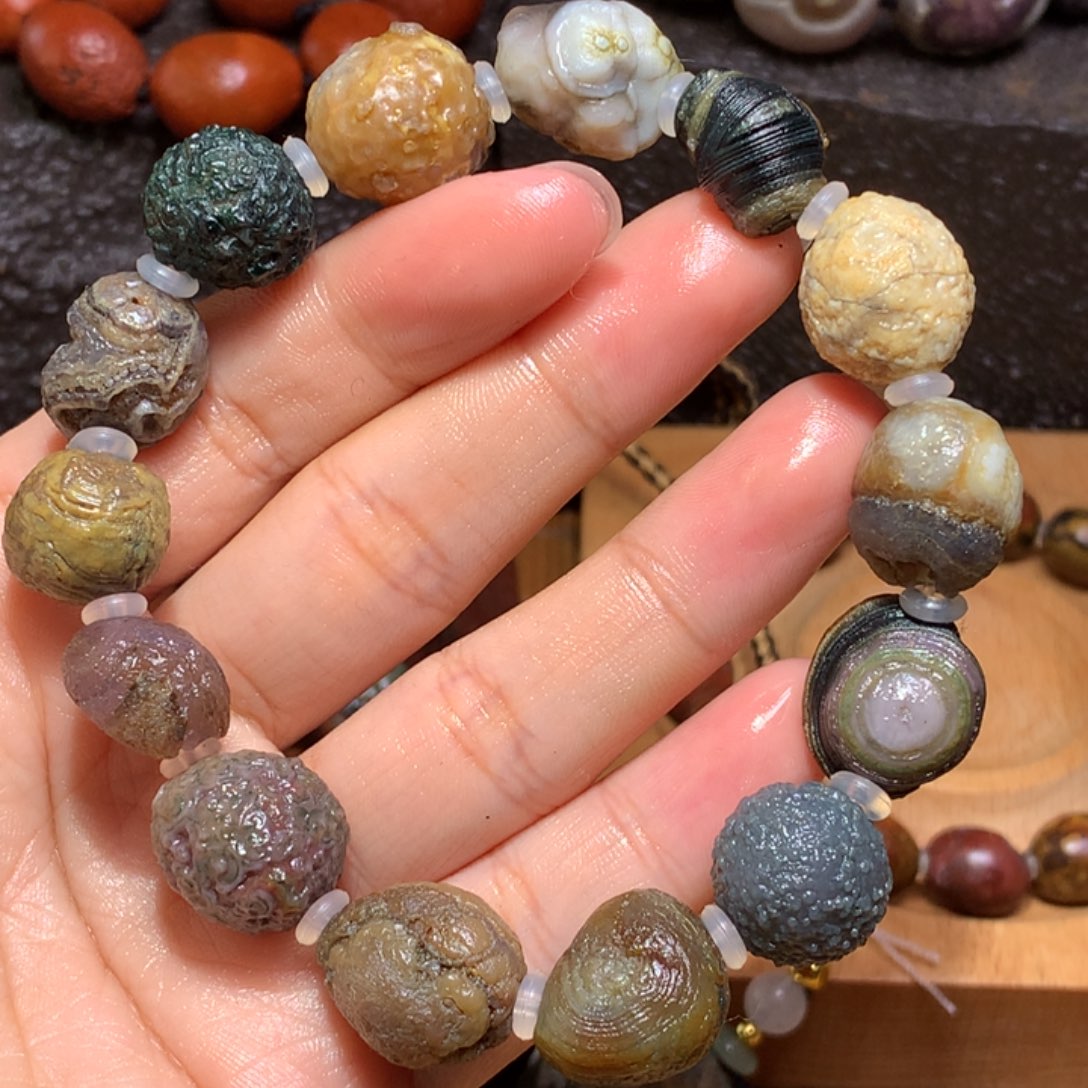 未镶嵌玛瑙/玉髓珠宝半成品