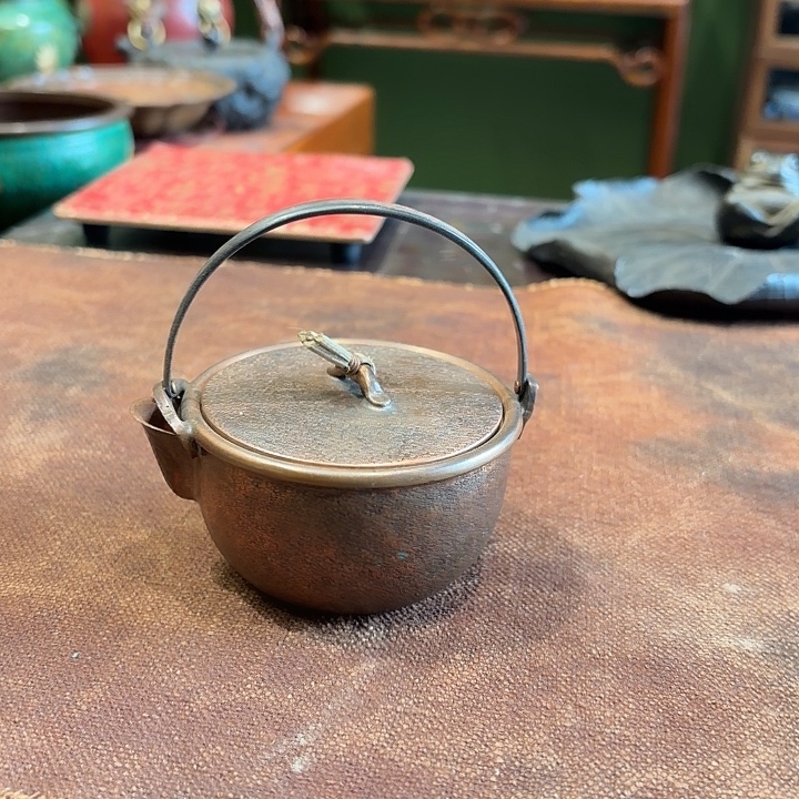 沾沾喜器紫铜壶承