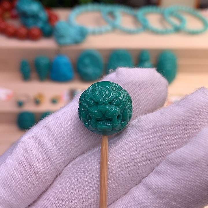 绿松石珠宝半成品未镶嵌