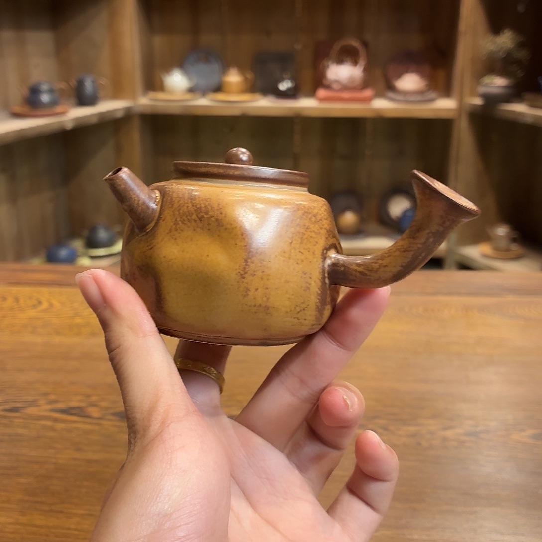 柴烧老岩泥茶器皿