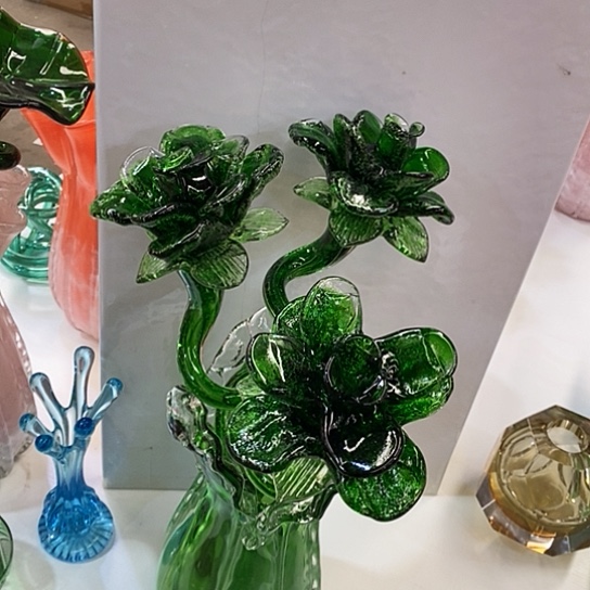 琉璃花瓶高45厘米