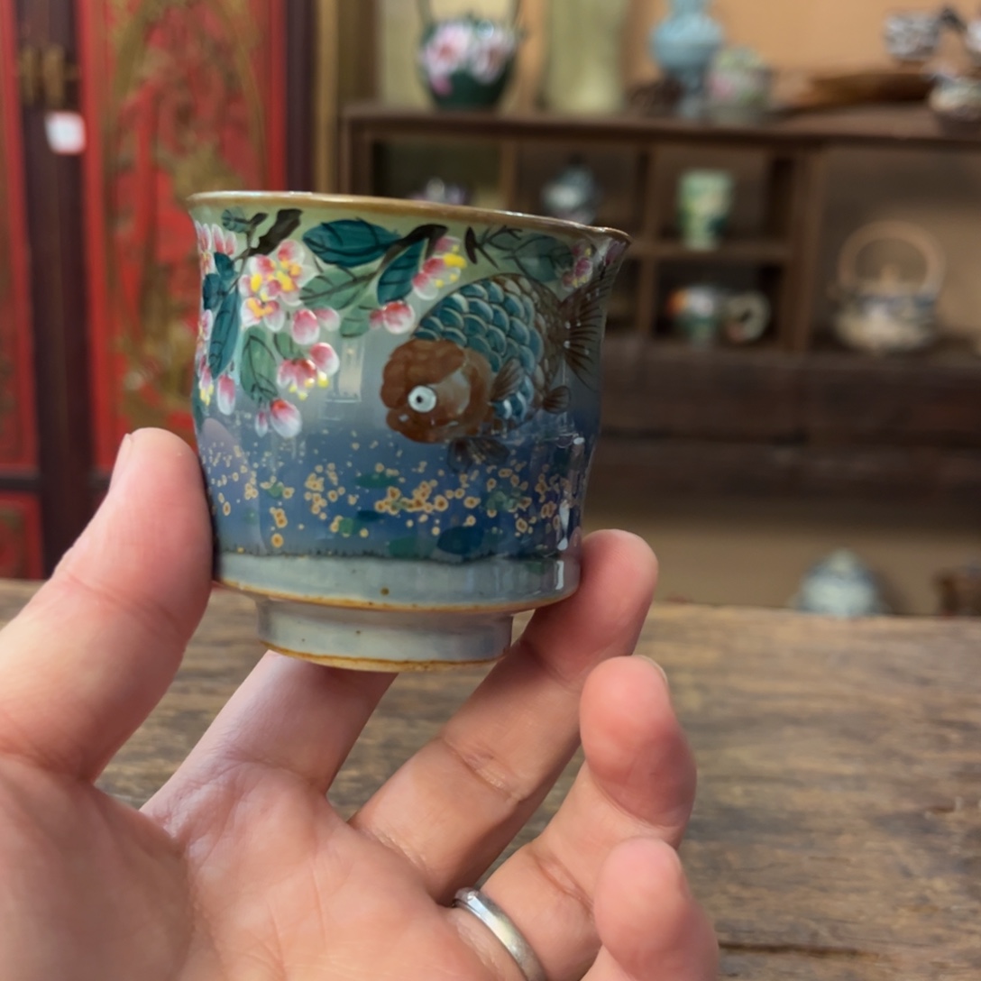 柴烧手工手绘陶瓷