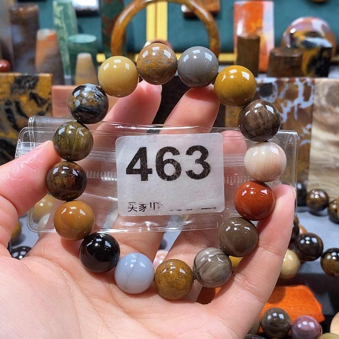 硅化玉天然北票硅化玉手串未镶嵌天然北票硅化玉手串