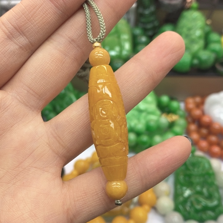 翡翠未镶嵌颈饰项链43