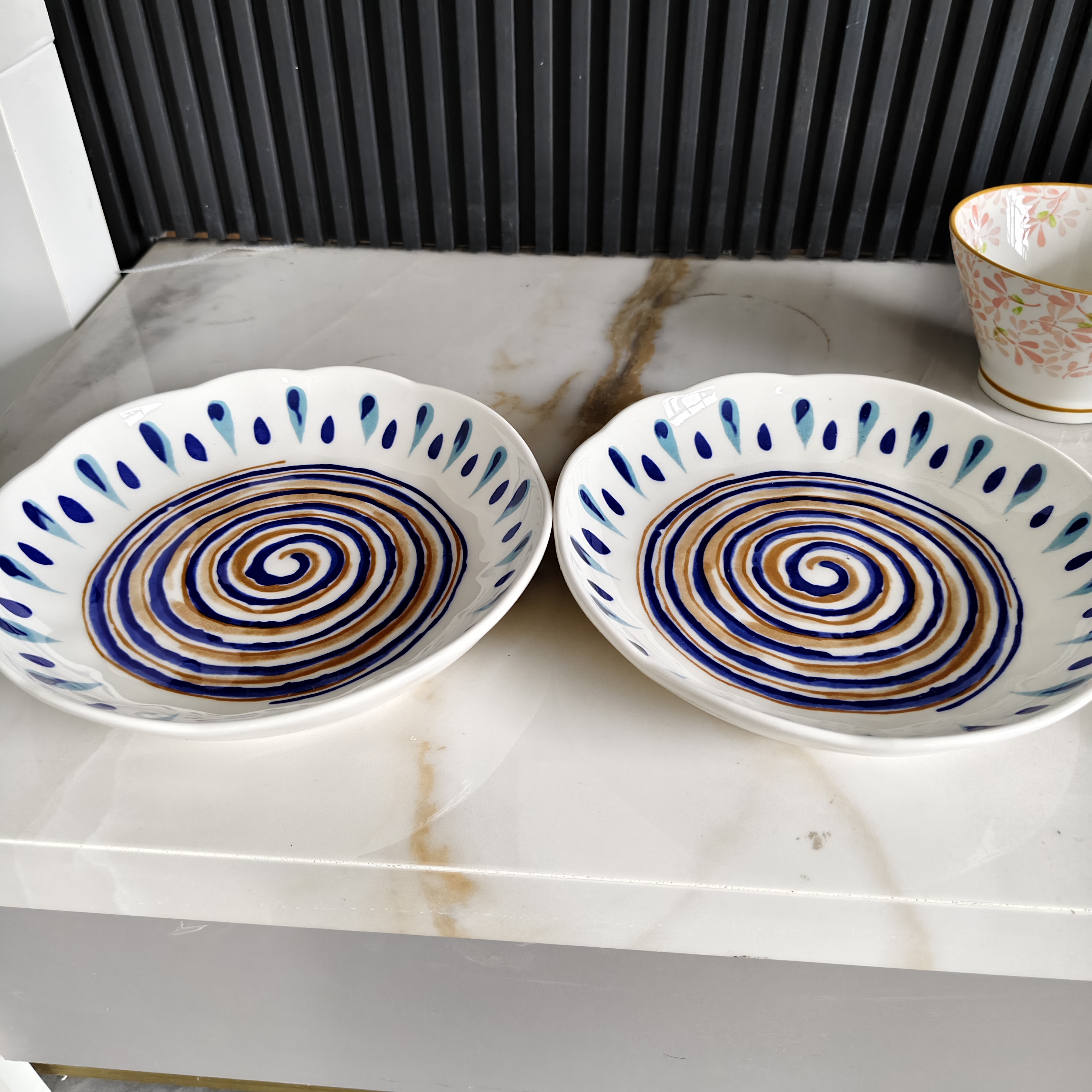 【直播链接】简奢椭圆形复古风日式盘餐具ins风国风