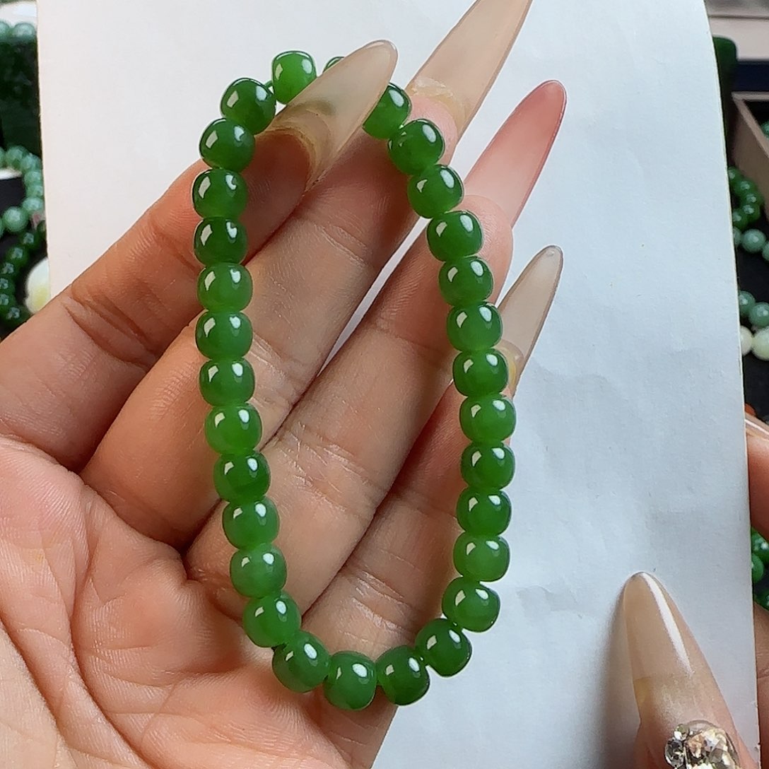 和田玉手串未镶嵌