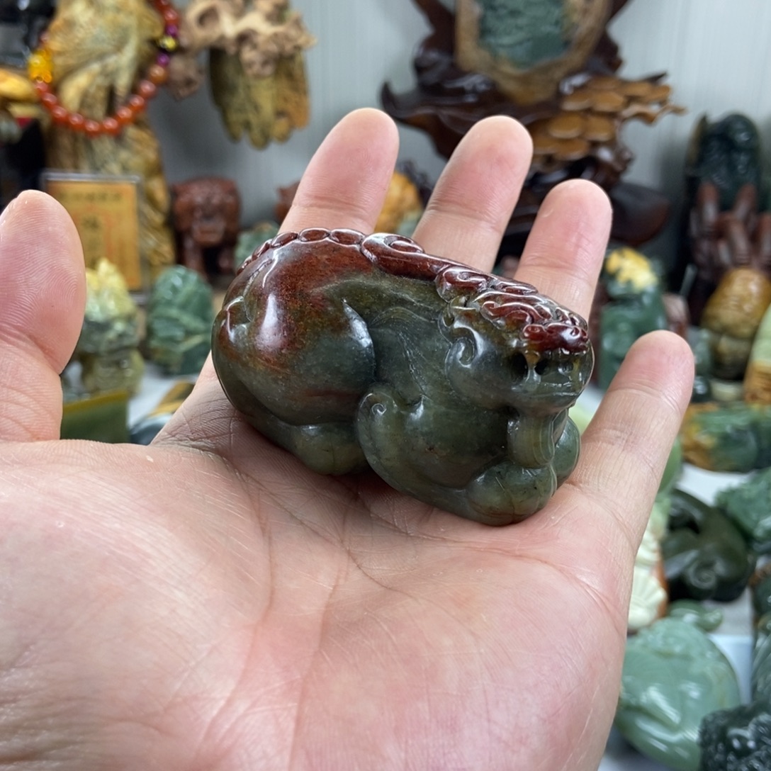 এ***࿐岫岩河磨玉（透闪石质玉）未镶嵌把件