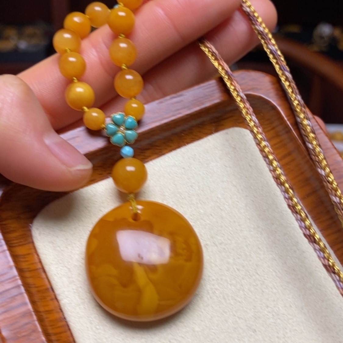 【闪购商品】蜜蜡颈饰未镶嵌项链