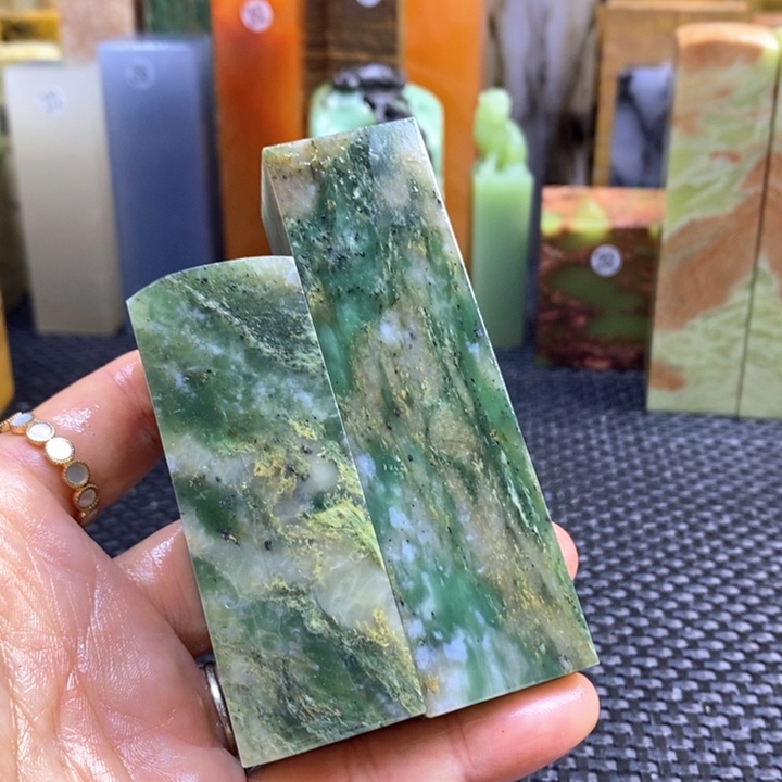 青田石长****死 青田石印章石