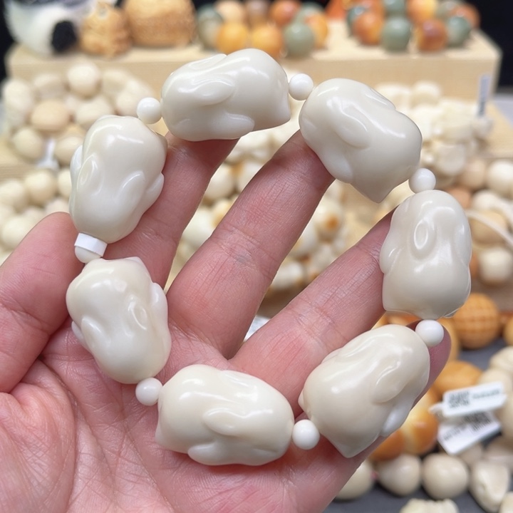 菩提根/象牙果手串象牙果趴趴兔2-7-12