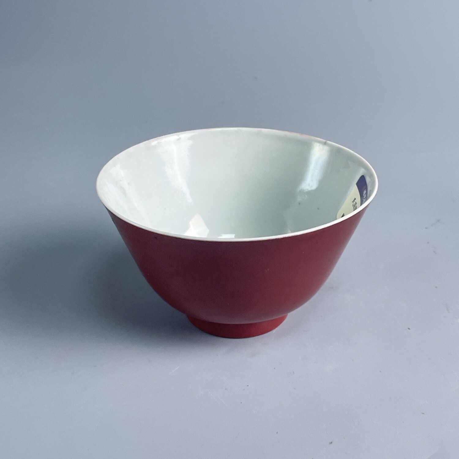 民国胭脂红釉杯-M25E7000386